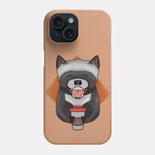 Raccoon with coffee Phone Case