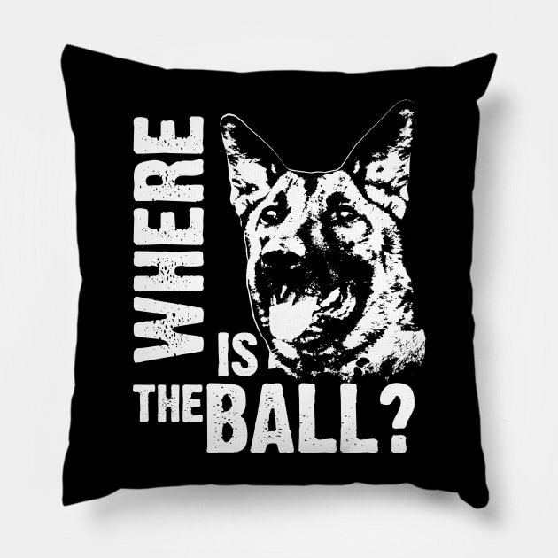 Malinois  - Belgian shepherd - Mechelaar Pillow by Nartissima