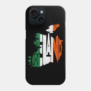 Ireland Typo Map Phone Case