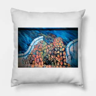 Berlin Wall Graffiti Artwork Street Art Germany Pillow