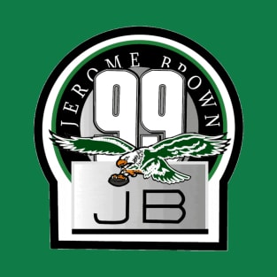 Jerome Brown Philadelphia Eagles Memorial Logo T-Shirt