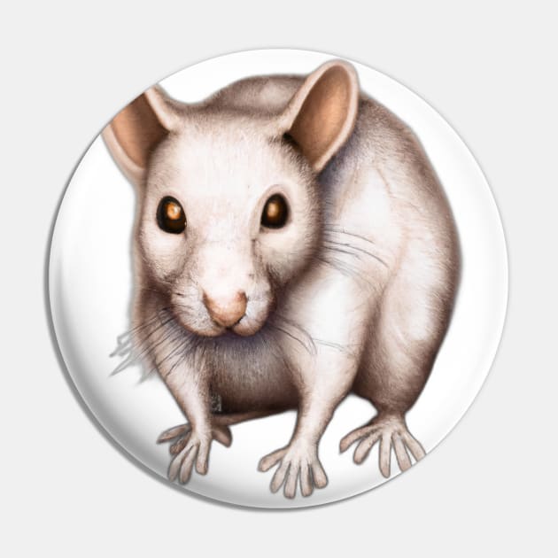 Cute Rat Drawing Pin by Play Zoo