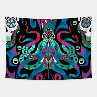 death squid the kraken art of sea Tapestry