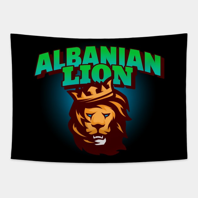 Albanian Lion Tapestry by Tip Top Tee's