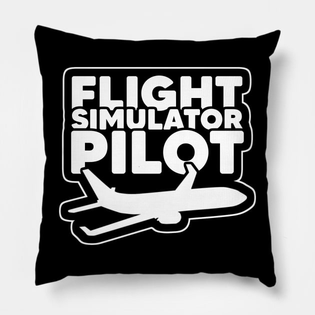 Flight Simulator Pilot Pillow by Issho Ni