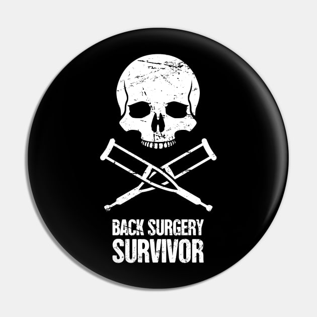 Spinal Fusion - Spine Back Surgery Get Well Gift Pin by Wizardmode