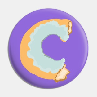 Blue Donut Pin