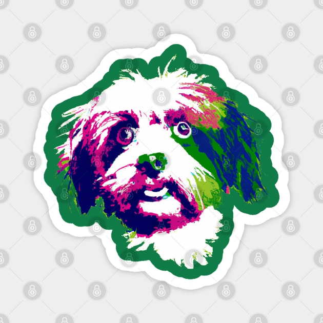 Havanese Pop Art - Dog Lover Gifts Magnet by PawPopArt