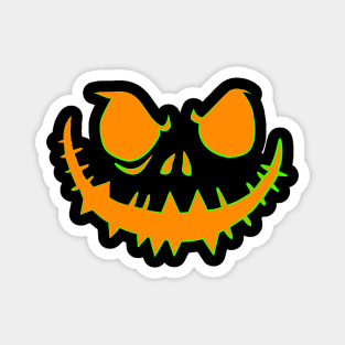 Pumpkin face halloween funny shirt and mask Magnet