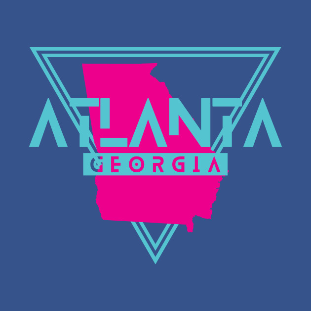 Disover Atlanta Georgia Retro Vintage Triangle GA - Atlanta - T-Shirt