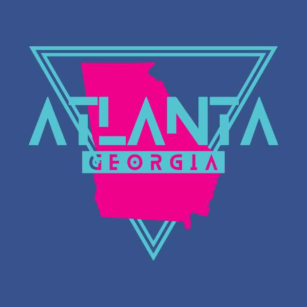 Discover Atlanta Georgia Retro Vintage Triangle GA - Atlanta - T-Shirt