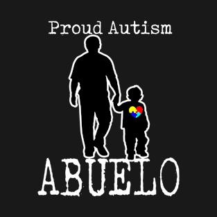 Proud Autism Abuelo And Son Puzzle Piece T-Shirt