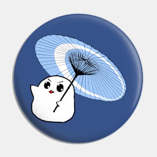 Birb-san in the rain Pin