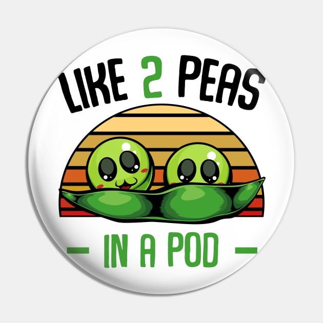 Vegan Peas Pin by Lumio Gifts