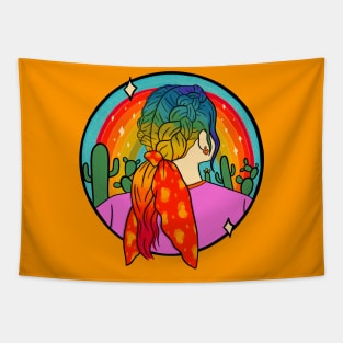 Rainbow Girl Tapestry