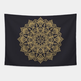 D20 Dice Critical Hit Mandala Tapestry