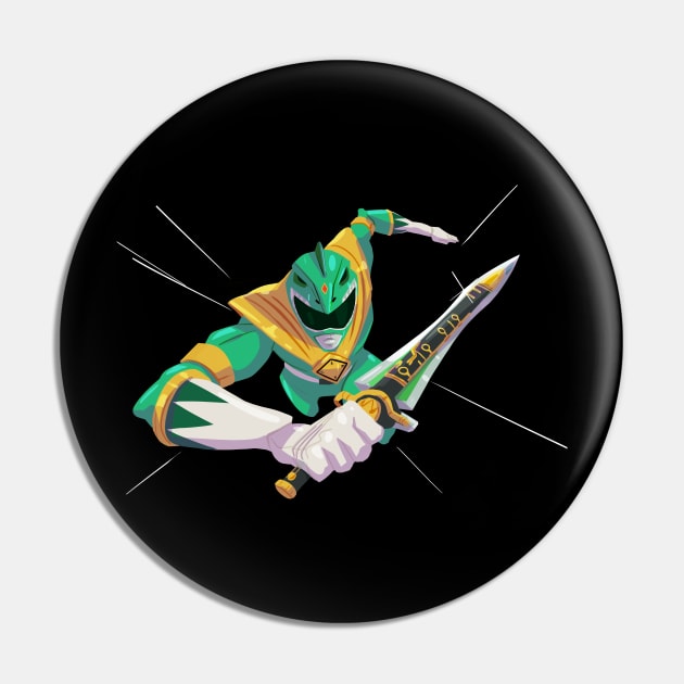 Green Ranger Pin by lamarosmith