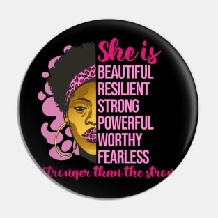 She is stronger than the storm, Black History, Black lives matter Pin