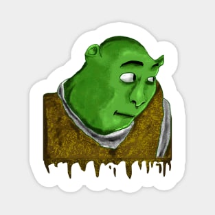 Shrek meme face Magnet