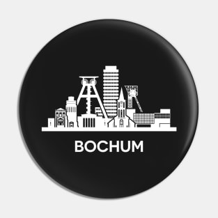 Bochum Skyline, white Pin