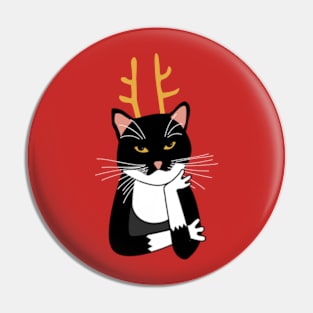 Sarcastic Christmas Cat Pin