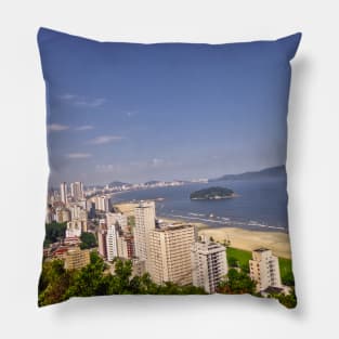 Beautiful seaside town Pillow