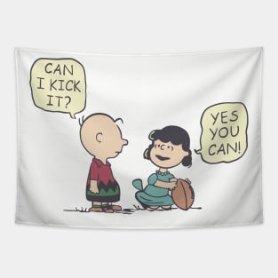 Yes You Can Kick It // Vintage Art Tapestry