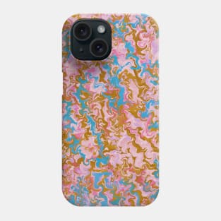 Rose Quartz & Gold Marble Phone Case