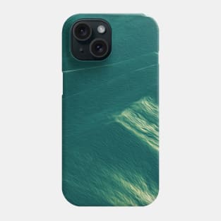 Teal Mountains Oil Effects 2 Phone Case