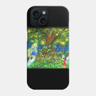 a magical story book the tree of wishes Phone Case