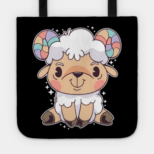 cute Aries funny cartoon Tote