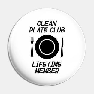 Clean Plate Club Lifetime Member Pin