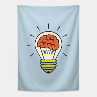 Lamp Light and Brain Tapestry