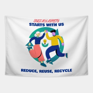 Sustainability Starts With Us Tapestry