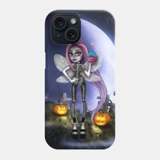 Gothic fairy and cupcake Phone Case