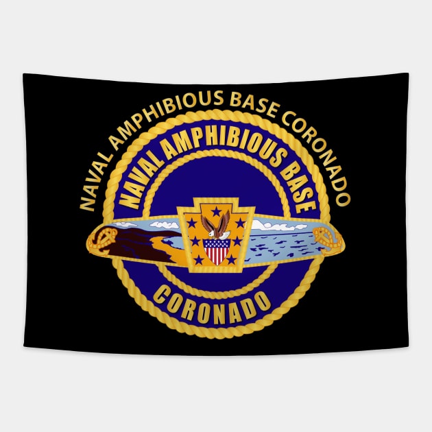 Naval Amphibious Base Coronado w Txt Tapestry by twix123844