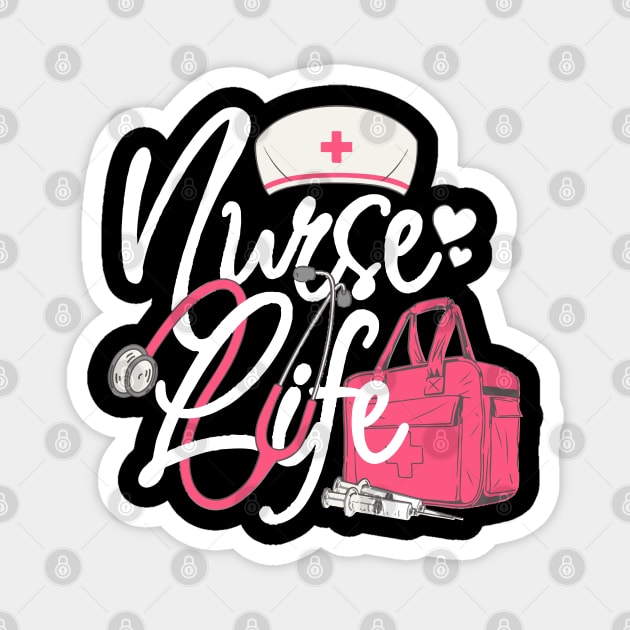 Nurse Life Shirt Magnet by 369minds