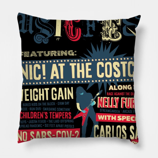 2020 COVID-19 Music Fest concert series Pillow by Sharkshock