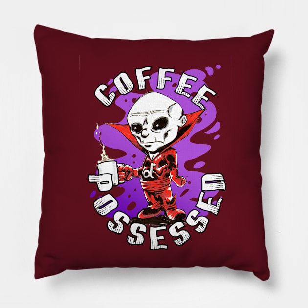 Deadman is Coffee Possessed Pillow by MentalPablum