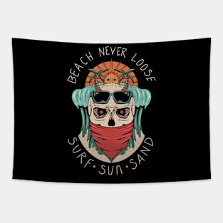 Beach Never Loose | Surf Sun Sand Tapestry