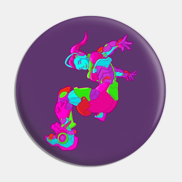 Neon girl Pin by Drevnir