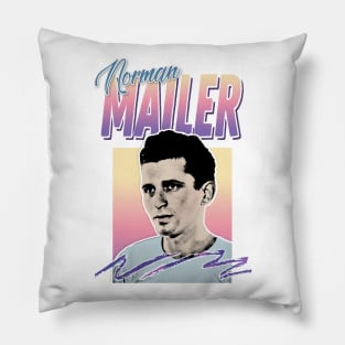 Norman Mailer - Retro Style Tribute Design Pillow