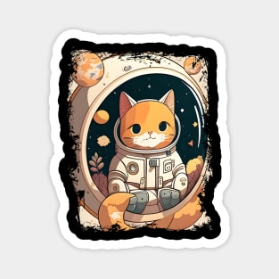 Catronaut Cat Astronaut Deep In Space Cosmic Cat Science - Funny Cats Magnet