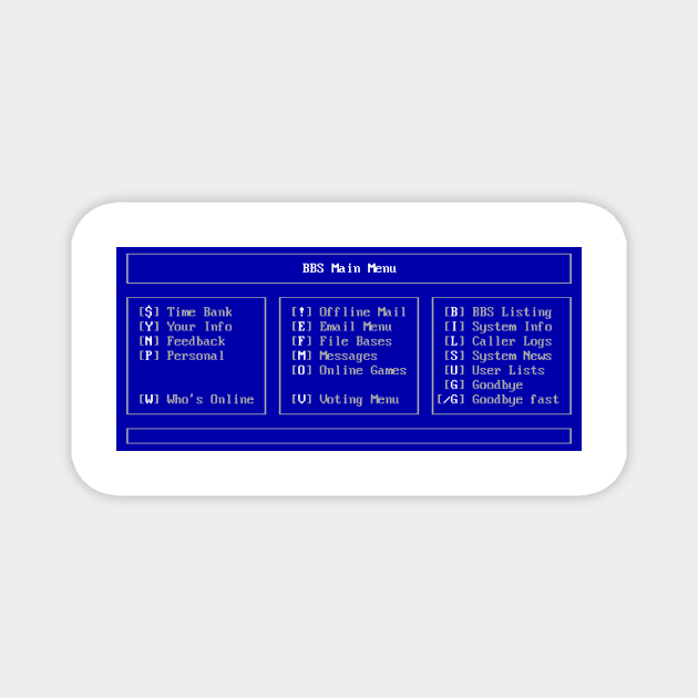 Bulletin Board System Bbs TeePublic