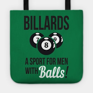 Billiards - a sport with balls Tote