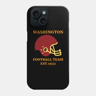 Washington Football Team Est.1932, Washington Football DC Sports Team With Helmet Style Phone Case