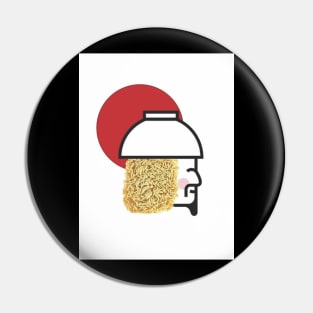 abstract image of man with ramen hair Pin