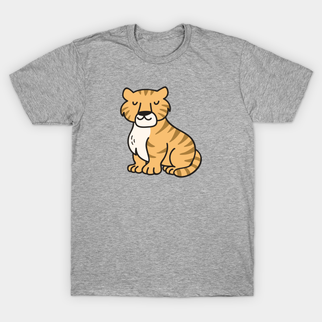 Cute Tiger Doodle Drawing - Tiger Drawing - T-Shirt