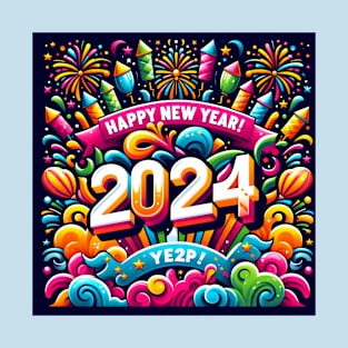 happy new year 2024 T-Shirt