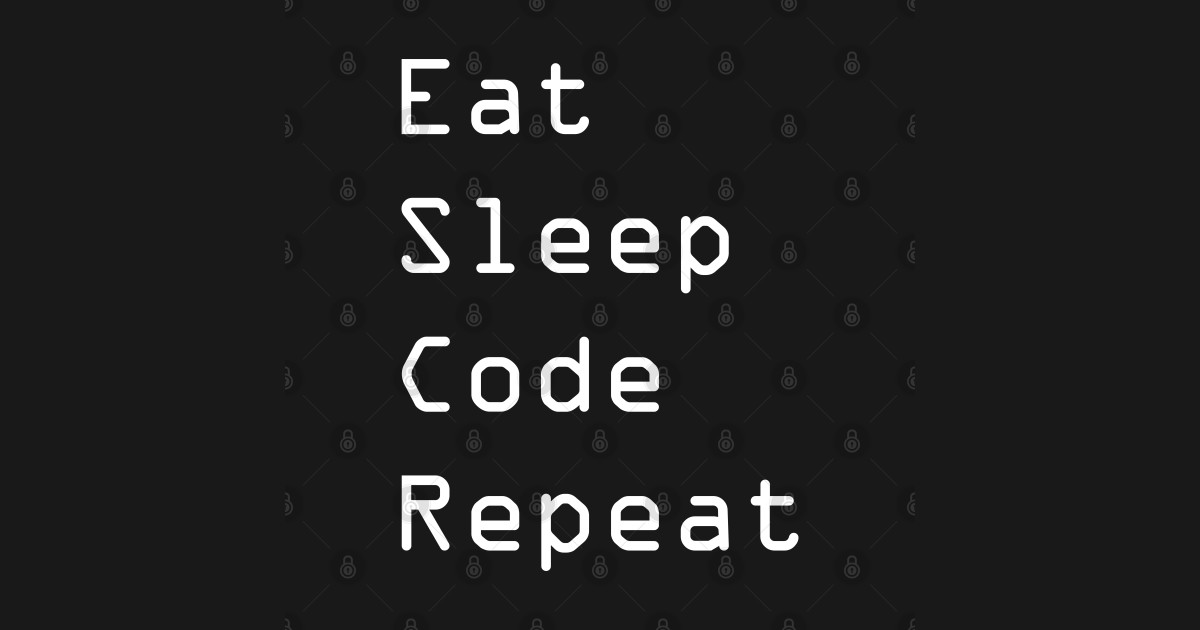 EAT SLEEP CODE REPEAT - Eat Sleep Code Repeat - Magnet | TeePublic